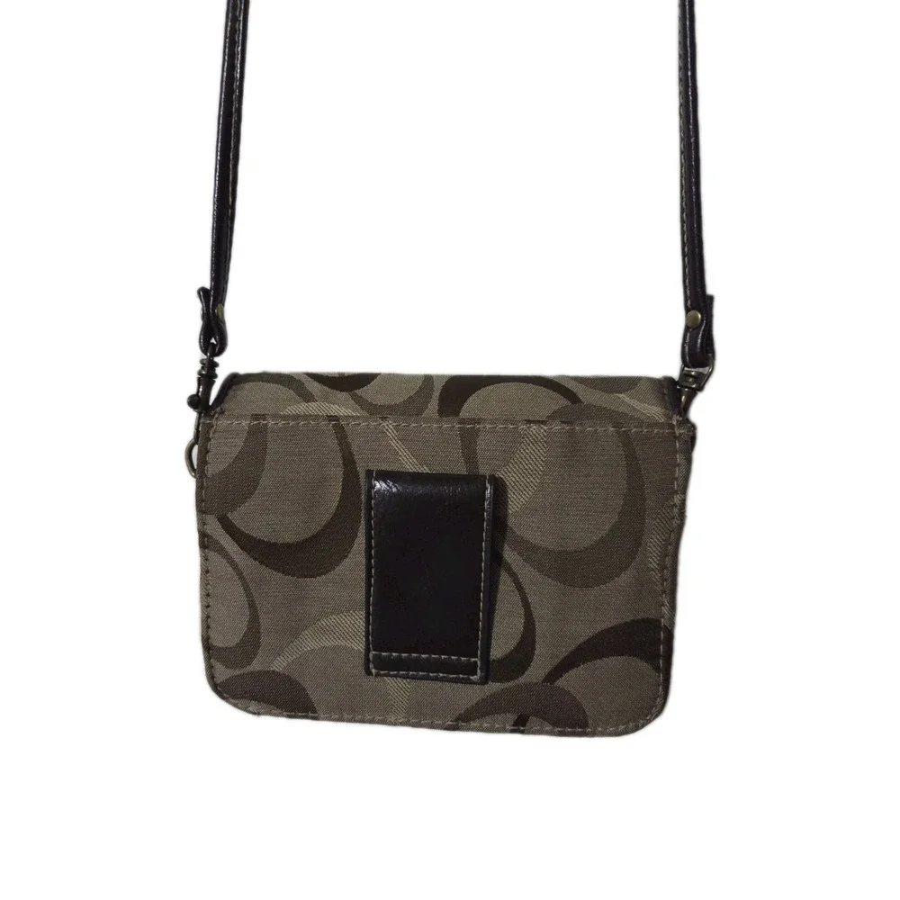 Wallet Crossbody Purse, Brown & Tan